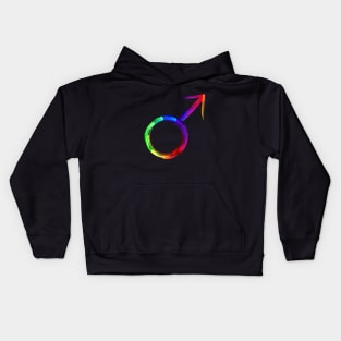 Symbols of planets luminescent paint Kids Hoodie